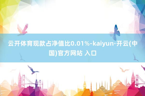 云开体育现款占净值比0.01%-kaiyun·开云(中国)官方网站 入口