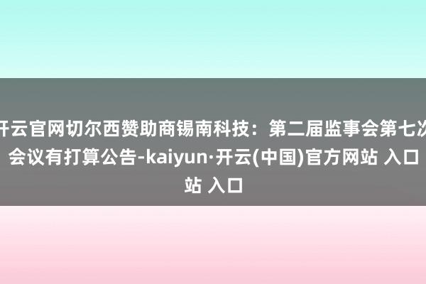 开云官网切尔西赞助商锡南科技：第二届监事会第七次会议有打算公告-kaiyun·开云(中国)官方网站 入口